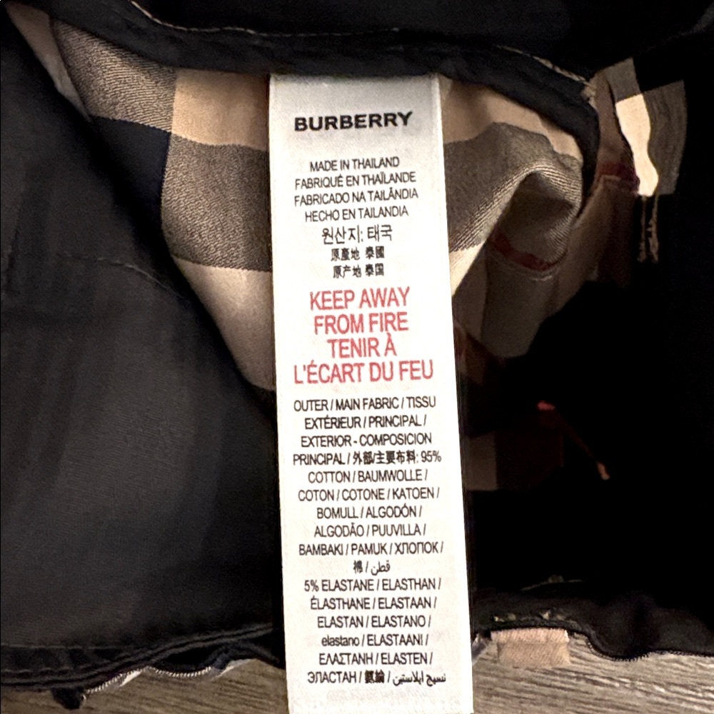 NWT [Burberry] Authentic Luxury Check Plaid Elastic Waist Shorts Toddler Sz 6M - Picture 12 of 13